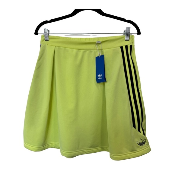 Adidas A-Line Skirt with Contrast Stripes Yellow - Picture 2 of 12